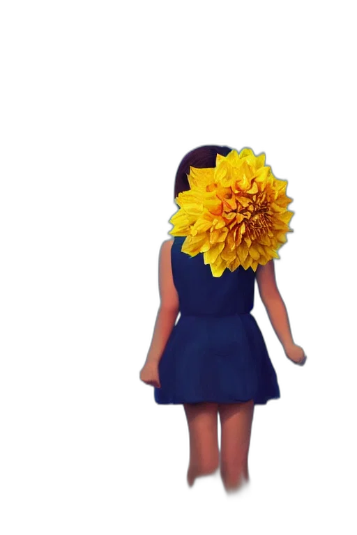 dress, flower, crown, mask transparent PNG cut-out