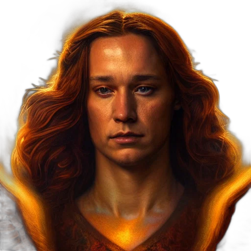 face, fantasy art, photorealistic, comic book art transparent PNG cut-out