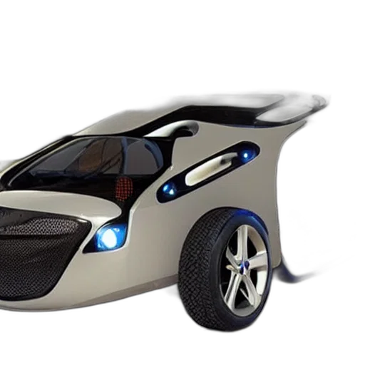 car, robot, 3d render, concept art transparent PNG cut-out