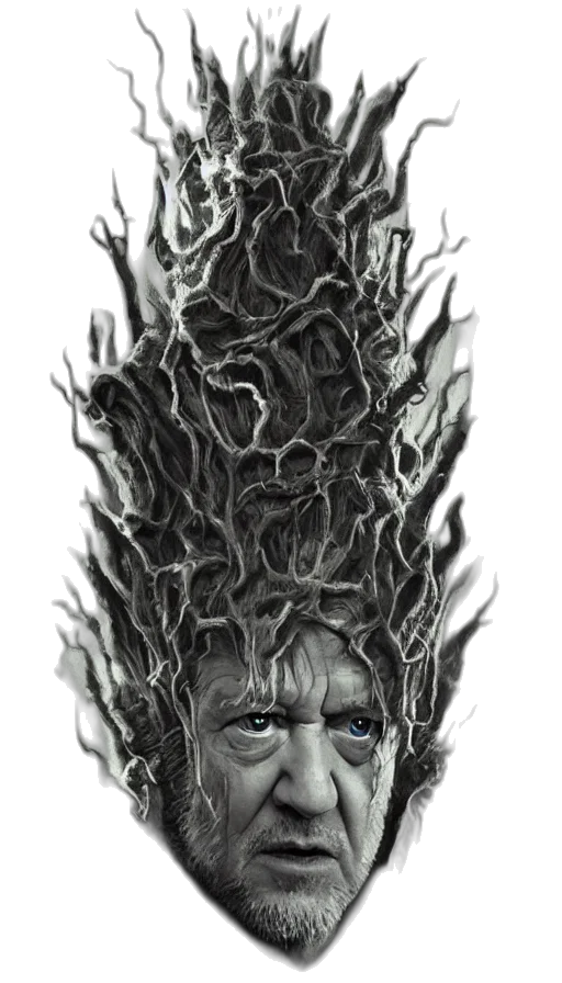 crown, tree, hair, creature transparent PNG cut-out