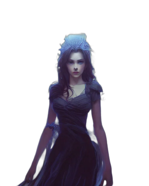 dress, crown, staff, jewelry transparent PNG cut-out