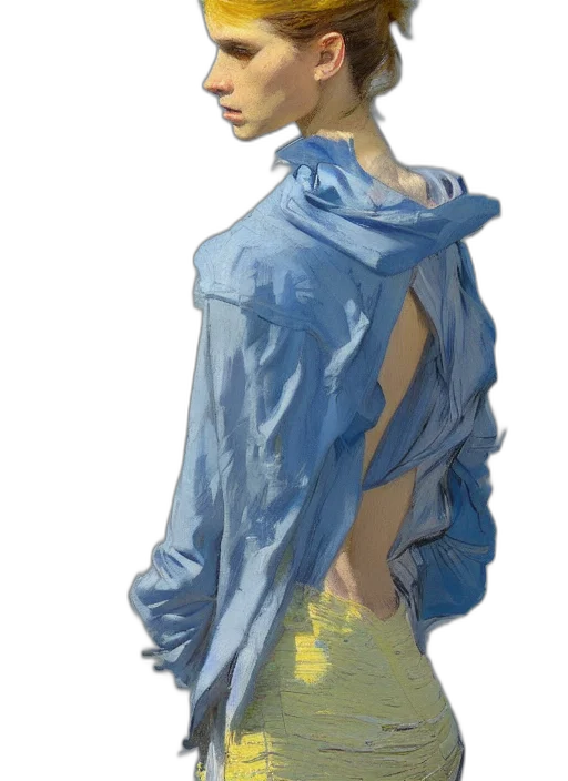 jacket, dress, watercolor, concept art transparent PNG cut-out