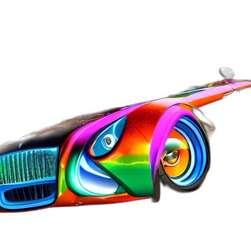 car, weapon, 3d render, concept art transparent PNG cut-out