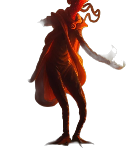 staff, mask, creature, dragon transparent PNG cut-out