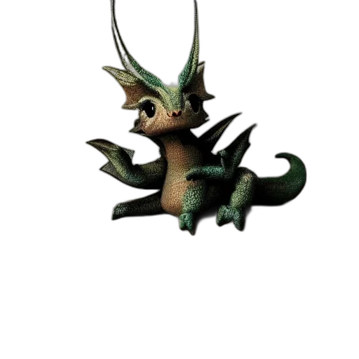 dragon, creature, staff, animal transparent PNG cut-out
