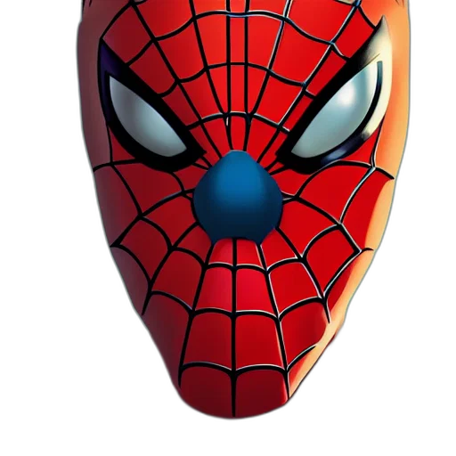 mask, face, 3d render, comic book art transparent PNG cut-out