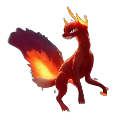 dragon, creature, staff, animal transparent PNG cut-out