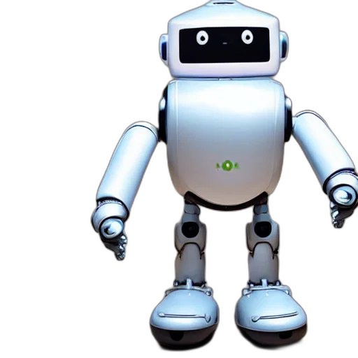 robot, 3d render, concept art, plush transparent PNG cut-out