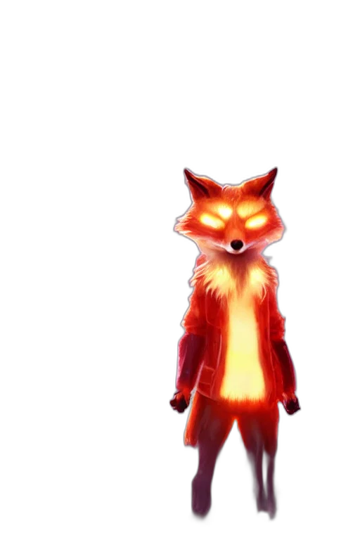 jacket, mask, staff, creature transparent PNG cut-out