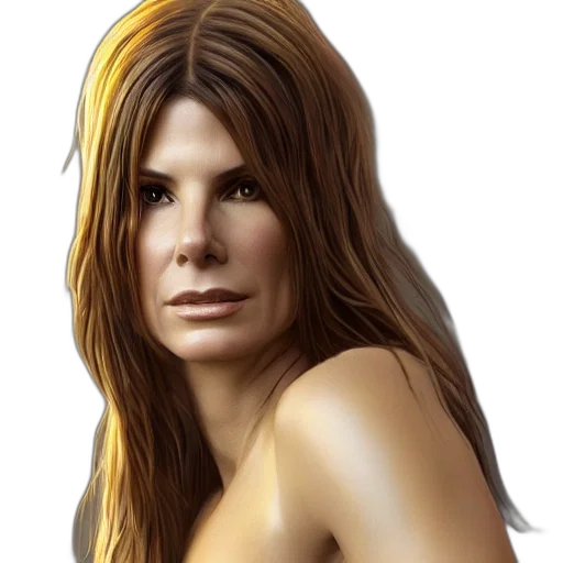 hair, face, photorealistic, oil painting transparent PNG cut-out