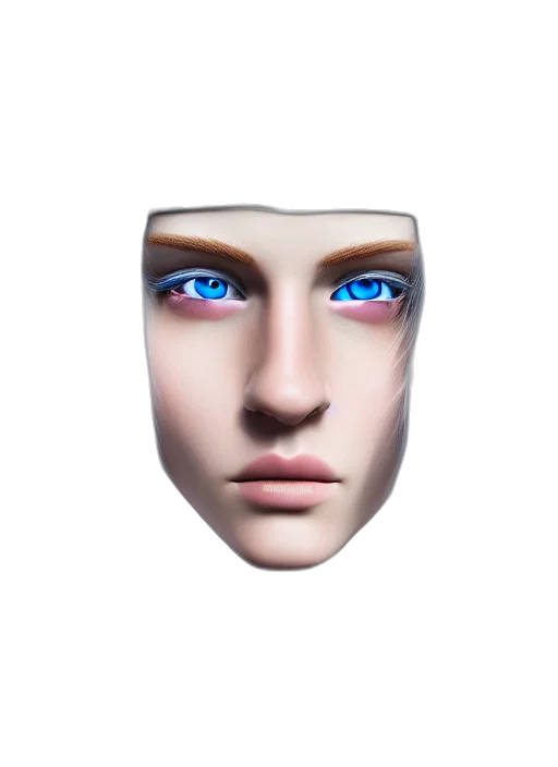 face, mask, jewelry, robot transparent PNG cut-out
