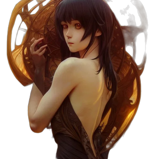 dress, mask, dragon, face transparent PNG cut-out
