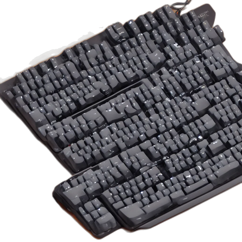computer, keyboard, cats, keycaps transparent PNG cut-out