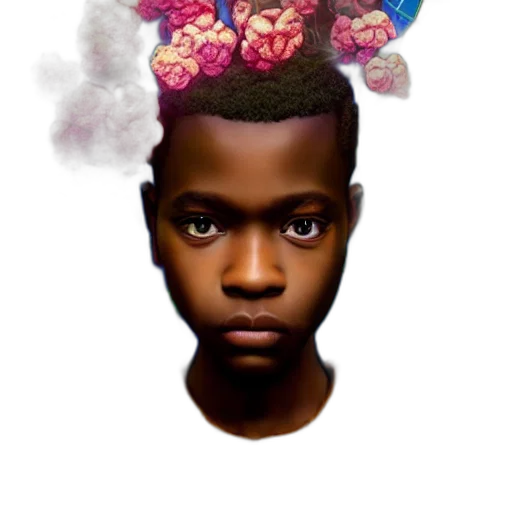 crown, face, hat, flower transparent PNG cut-out