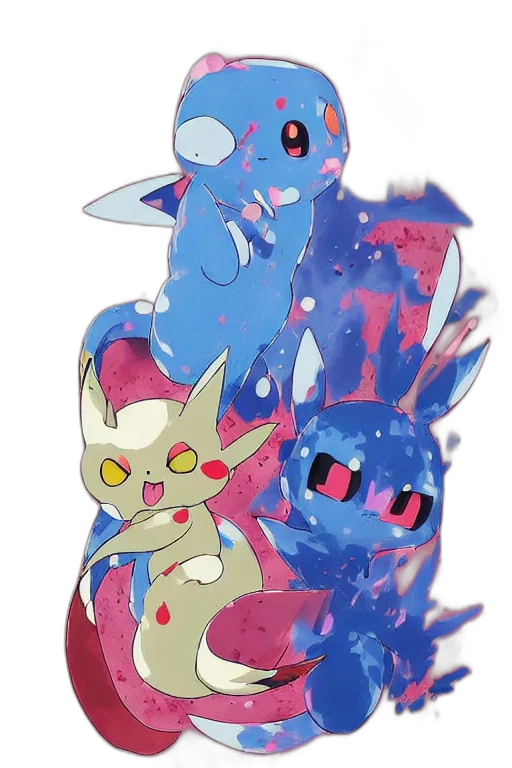 mask, watercolor, concept art, pixel art transparent PNG cut-out