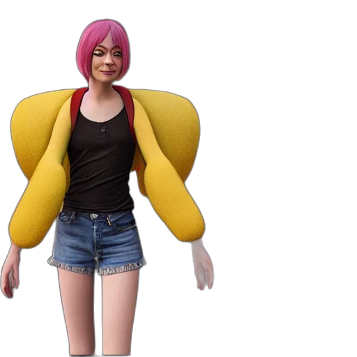jacket, creature, dress, hat transparent PNG cut-out