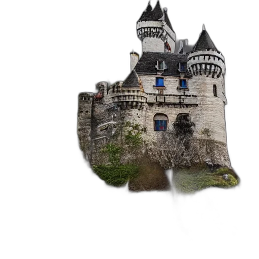 crown, building, dragon, sword transparent PNG cut-out