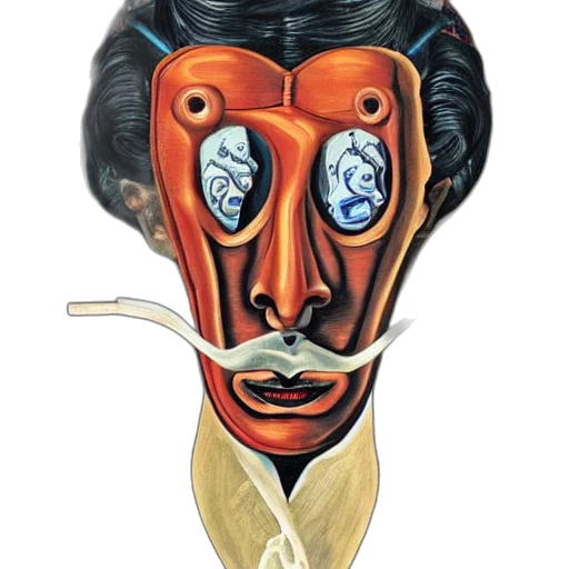 mask, face, staff, robot transparent PNG cut-out