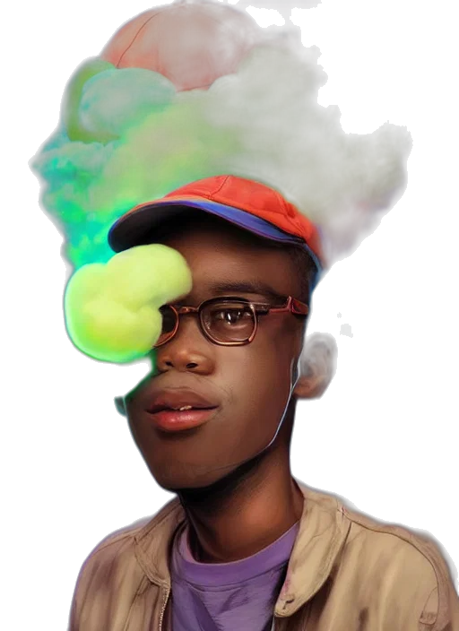 hat, face, staff, crown transparent PNG cut-out