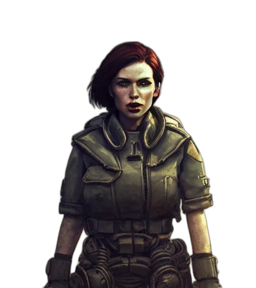 jacket, staff, face, weapon transparent PNG cut-out