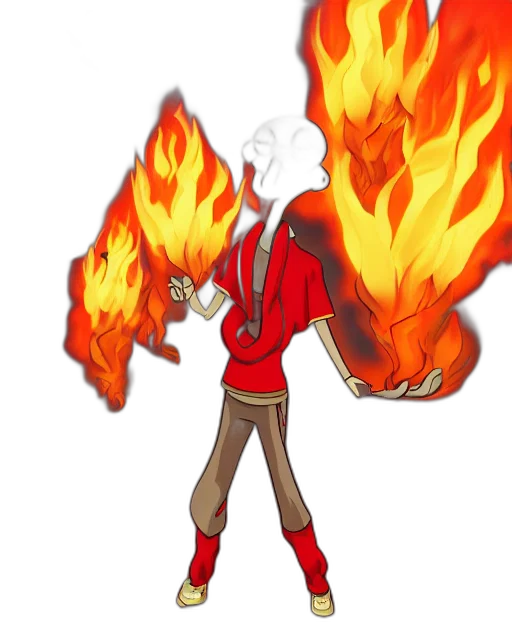 jacket, staff, mask, weapon transparent PNG cut-out