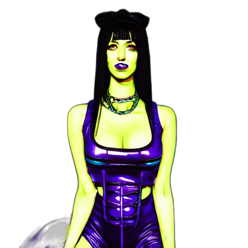 dress, comic book art, concept art, pixel art transparent PNG cut-out