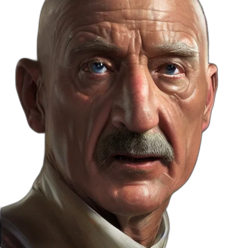 face, staff, concept art, photorealistic transparent PNG cut-out