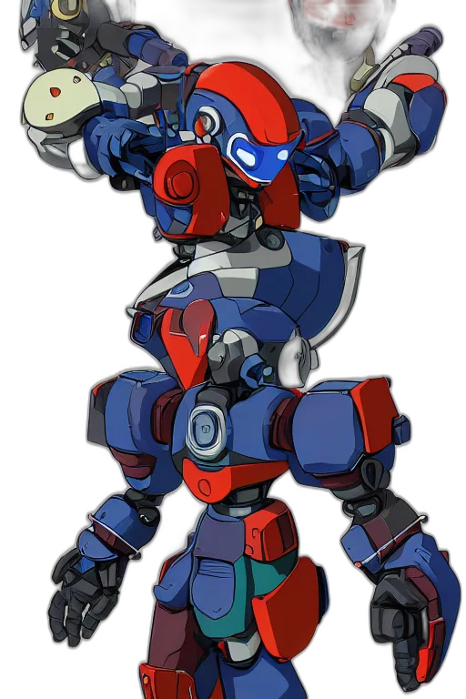 robot, weapon, concept art, pixel art transparent PNG cut-out