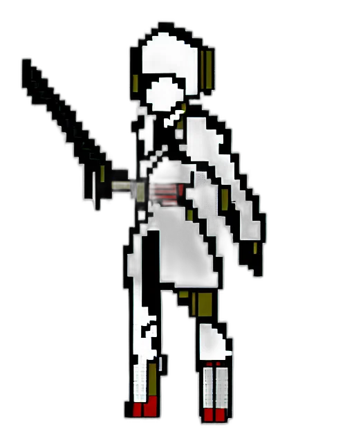 sword, staff, weapon, robot transparent PNG cut-out