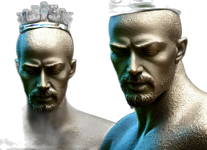 crown, mask, hat, 3d render transparent PNG cut-out