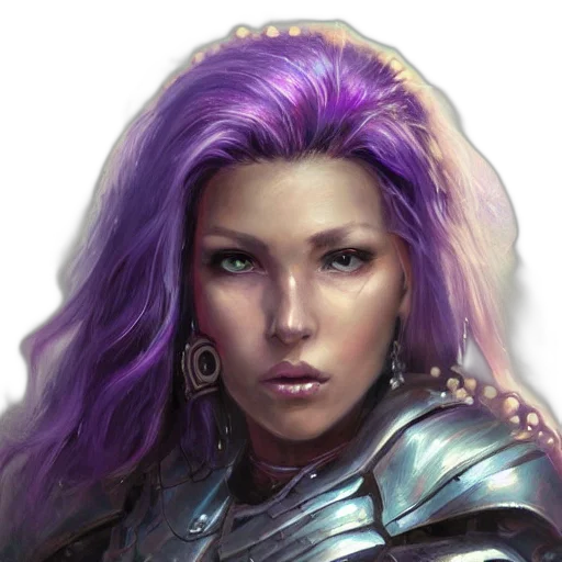 face, hair, crown, dragon transparent PNG cut-out