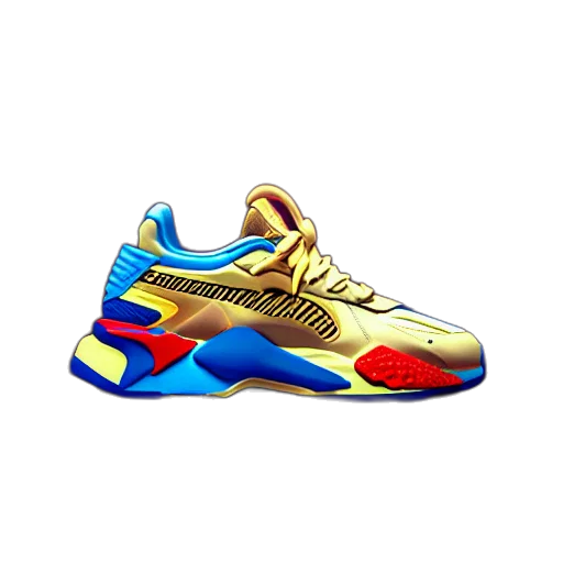shoes, 3d render, puma, sneakers transparent PNG cut-out