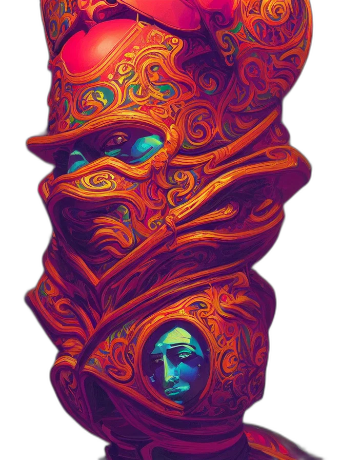 mask, face, robot, creature transparent PNG cut-out