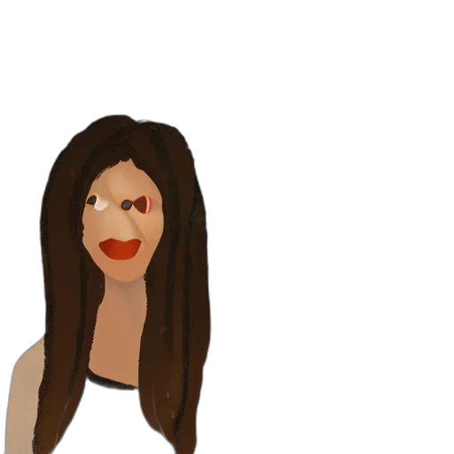 face, hair, mask, cartoon transparent PNG cut-out