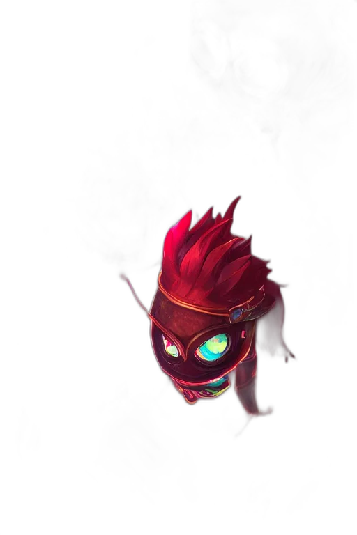 mask, staff, face, dragon transparent PNG cut-out