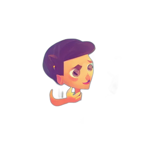 staff, face, creature, pixel art transparent PNG cut-out