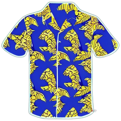 jacket, tileable, hawaiian, shirt transparent PNG cut-out