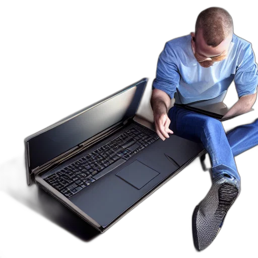 staff, furniture, 3d render, man transparent PNG cut-out