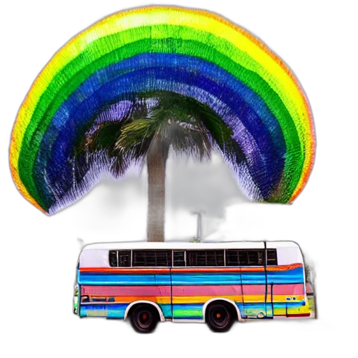 umbrella, hat, tree, car transparent PNG cut-out