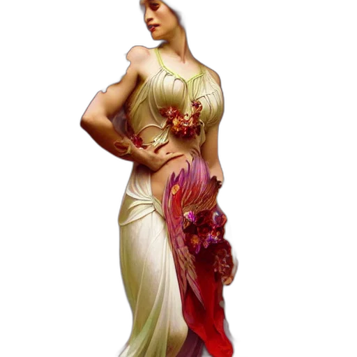 dress, jewelry, fantasy art, concept art transparent PNG cut-out