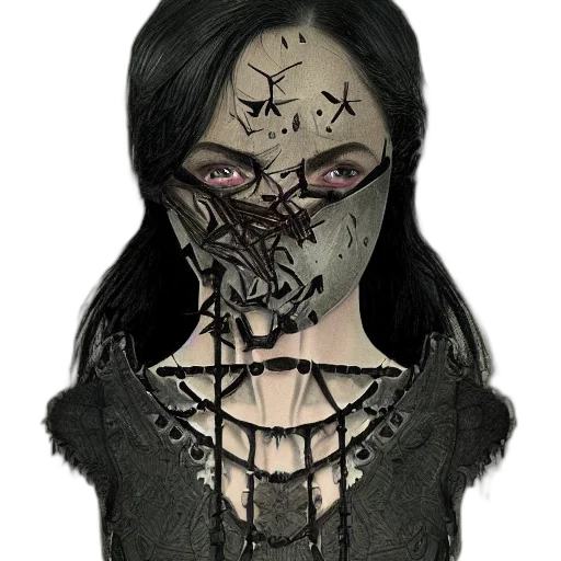 mask, face, dress, creature transparent PNG cut-out