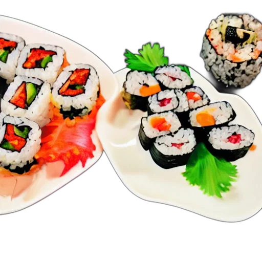 food, photorealistic, 3d render, vegan transparent PNG cut-out