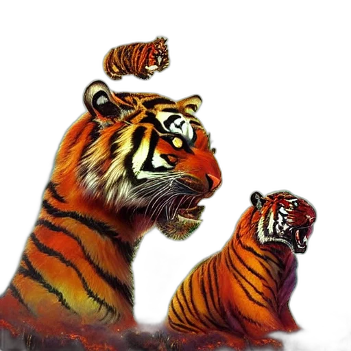 animal, oil painting, photorealistic, concept art transparent PNG cut-out