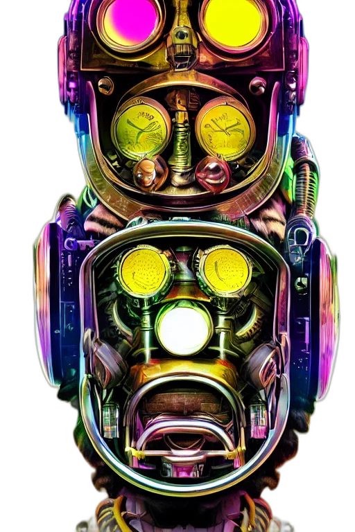 robot, mask, face, creature transparent PNG cut-out