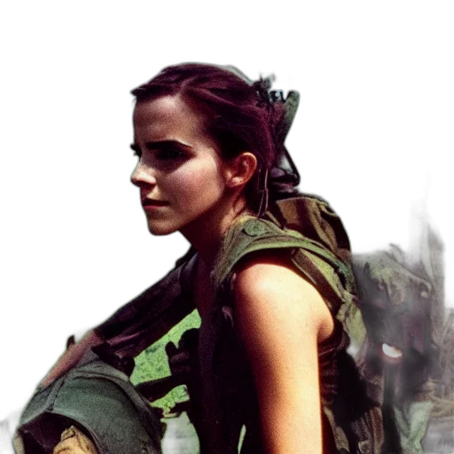 weapon, face, concept art, photorealistic transparent PNG cut-out