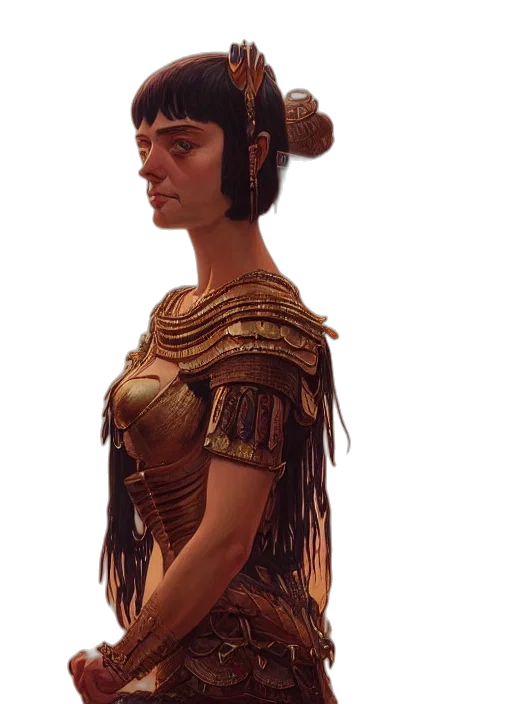 dress, staff, crown, jewelry transparent PNG cut-out
