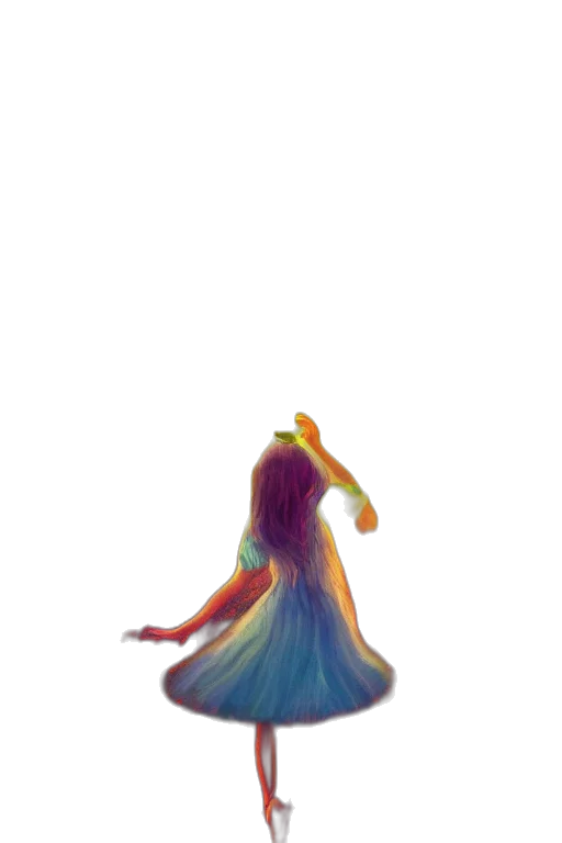 dress, hair, creature, crown transparent PNG cut-out