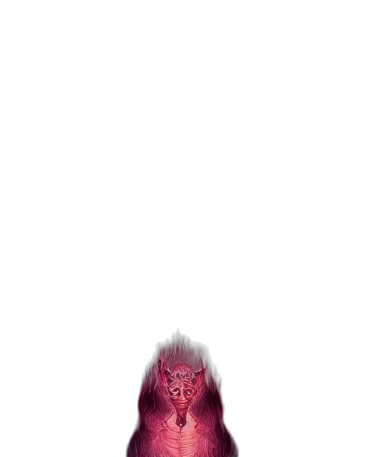 mask, hair, creature, face transparent PNG cut-out