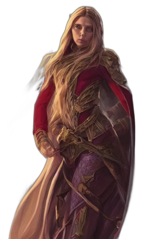 dress, sword, dragon, staff transparent PNG cut-out
