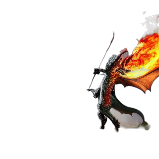 dragon, sword, weapon, staff transparent PNG cut-out